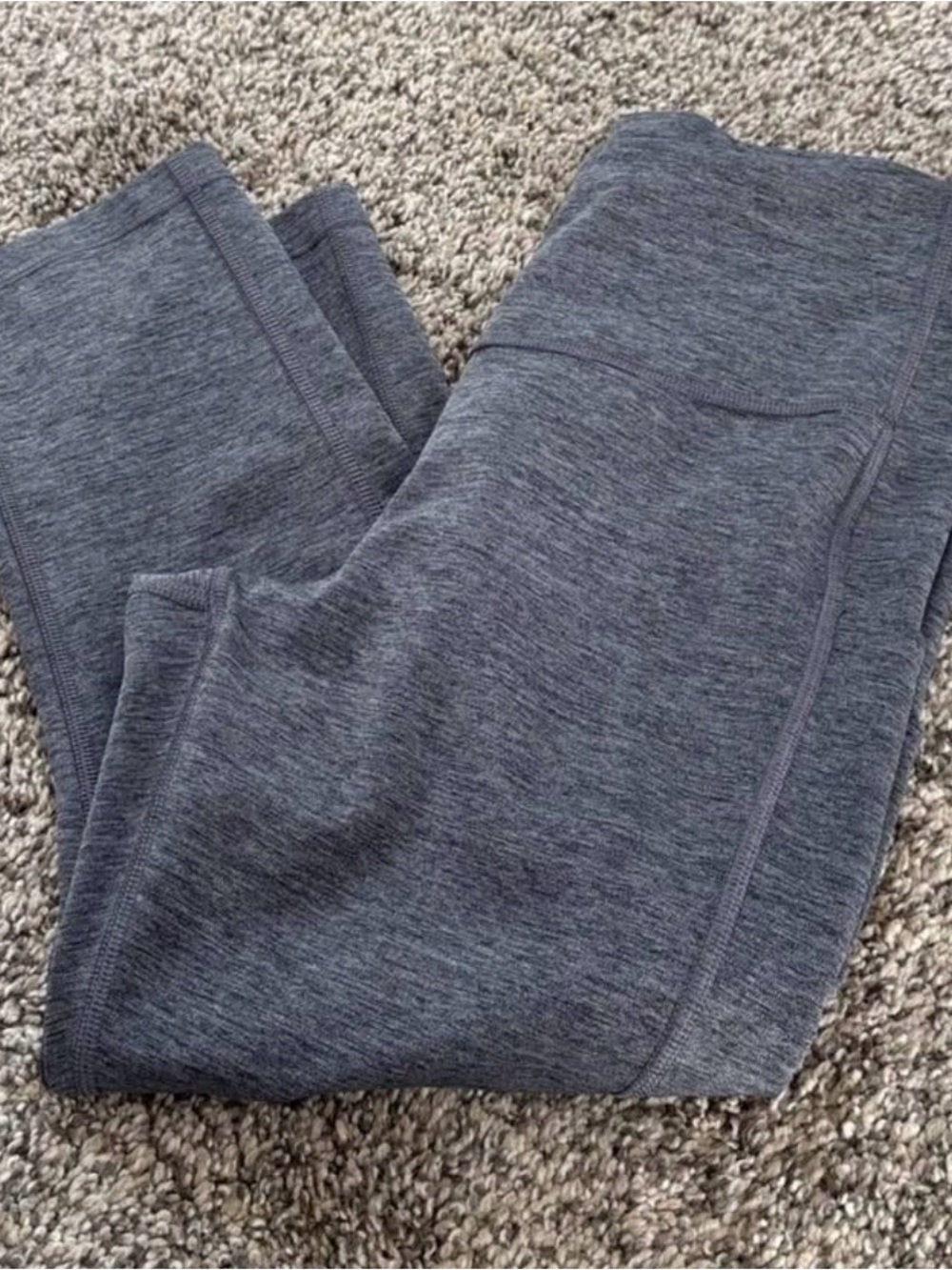 Athleta Heathered Charcoal Gray Women's Performance Leggings